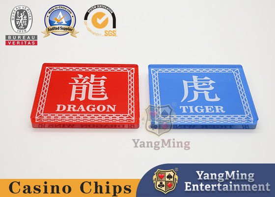 Quality Red Blue Printed Acrylic Gambling Countertops Markers Bottom factory