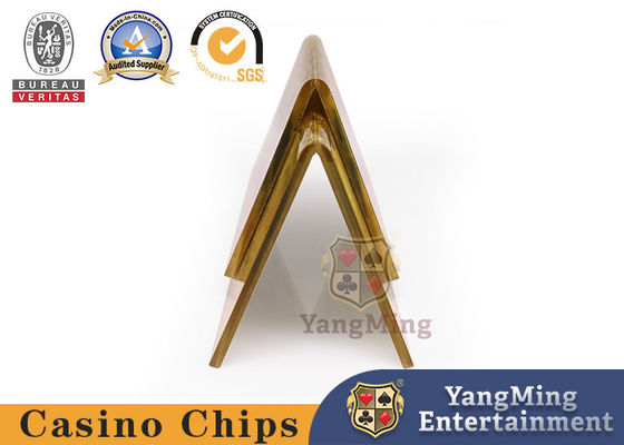 Quality Casino Table Custom Private Card Gold VIP Button Can Be Designed Logo factory
