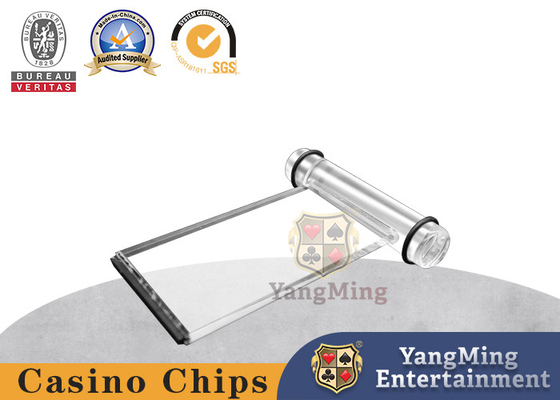 Black Jack Roulette Gambling Table Countertop Metal Cash Box Paper Currency Plastic Insert Board