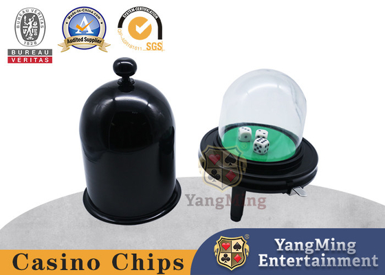 Macau Club Customized Special Matte Black Stainless Steel Metal Manual Pressing Dice Cup