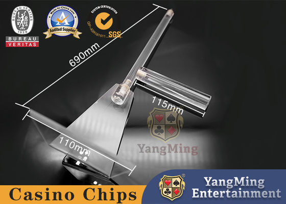 Качество Грабл рудоразборки Countertop обломока покера глины полностью прозрачной пластической массы на основе акриловых смол Retractable фабрика