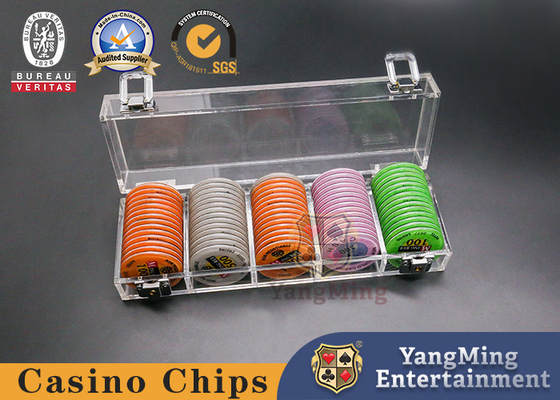 Blackjack Table Top 100 Piece 50mm Casino Chip Holder For Poker Table