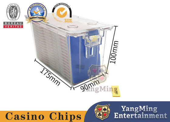 Qualité Casino Acrylique Transparent 8 Deck Carton de jeu de poker Boîte à cartes de jeu Porteur de jeu de cartes usine