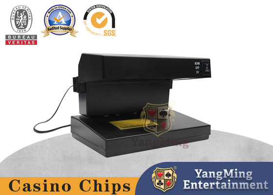 Classic Black Plastic UV Purple Light Poker Chip Code Check Lamp Banknote Money Detector