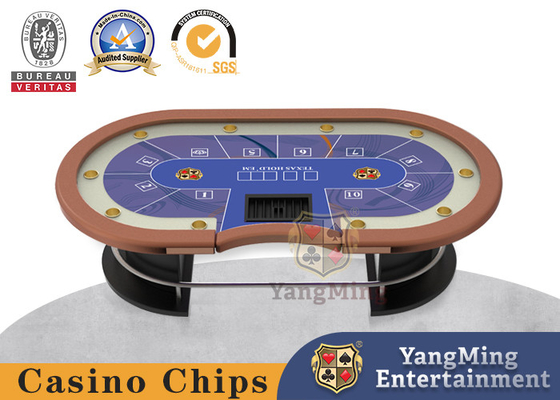 Texas Hold'Em Clubhouse Custom Casino Poker Table for 10 Player